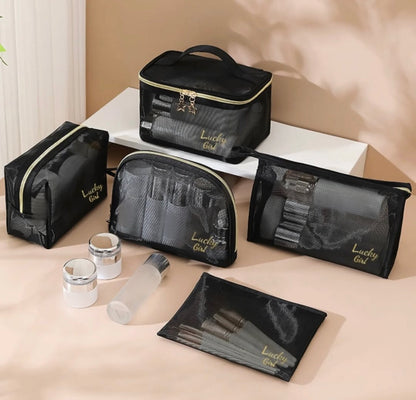 6 Pcs Travel Makeup Pouch Set