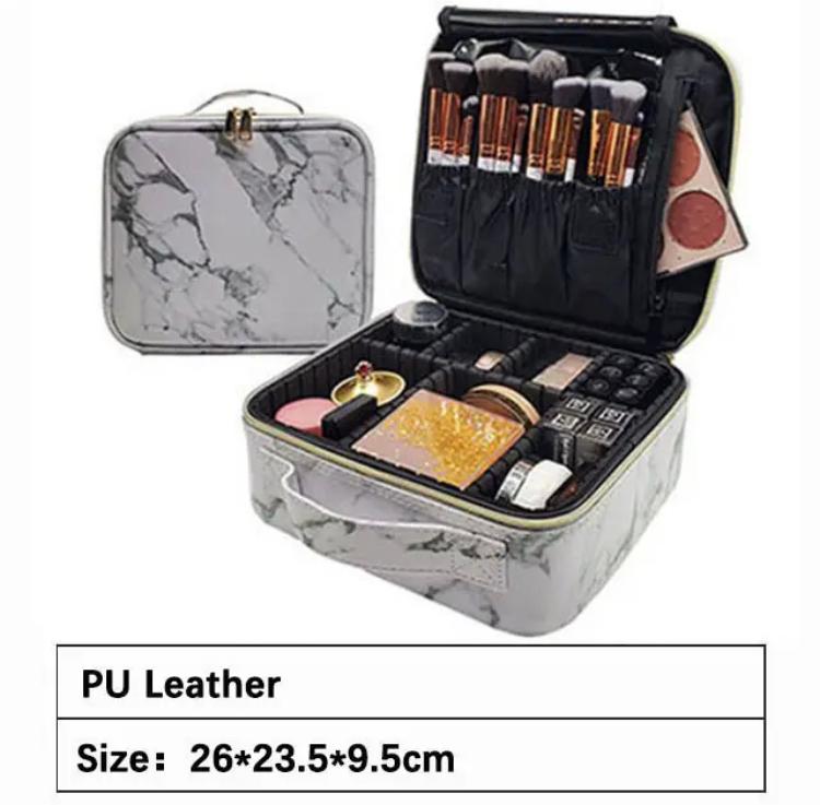 Pu Travel Cosmetic Organizer Vanity Bag