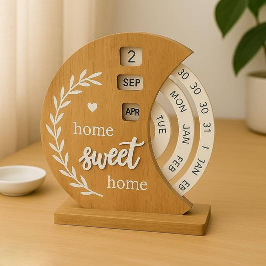 Wooden Rotating Calendar