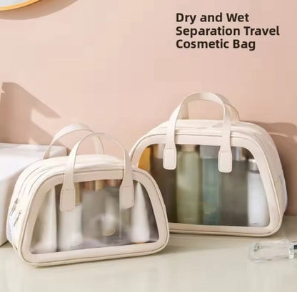 2 in 1 Dry and Wet Double Layer Makeup Bag
