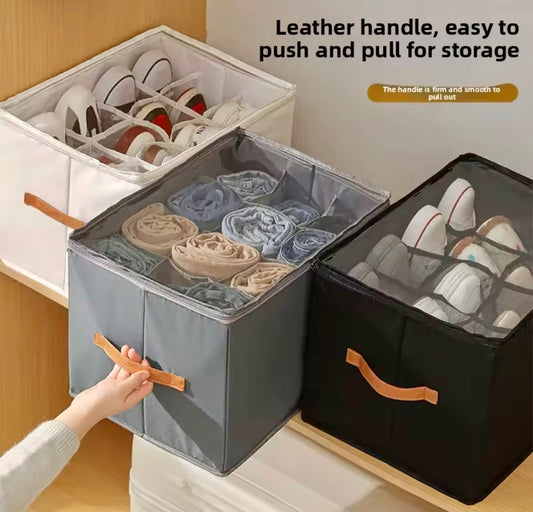 12 Grid Foldable Shoe Storage Box