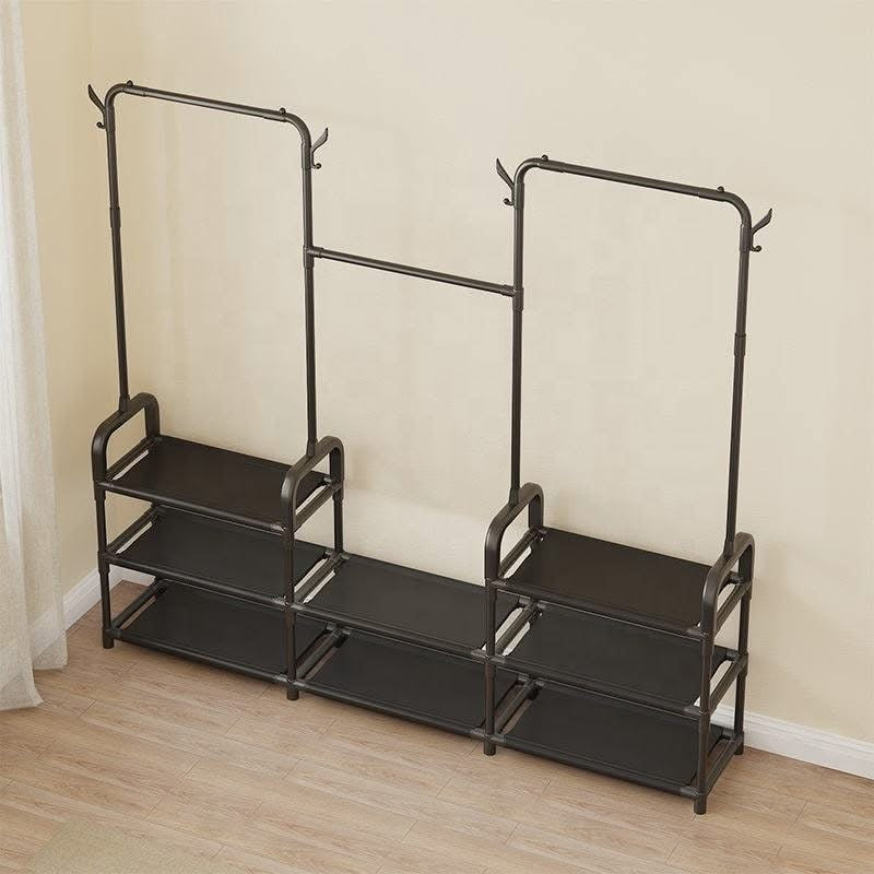 Shoe rack and Clothes Hanging Rack