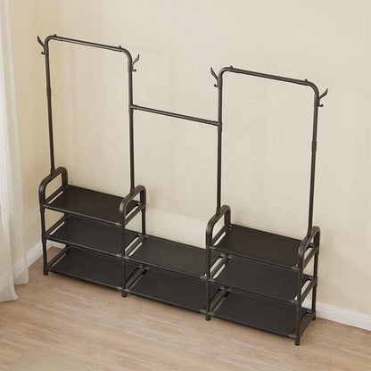 Shoe rack and Clothes Hanging Rack