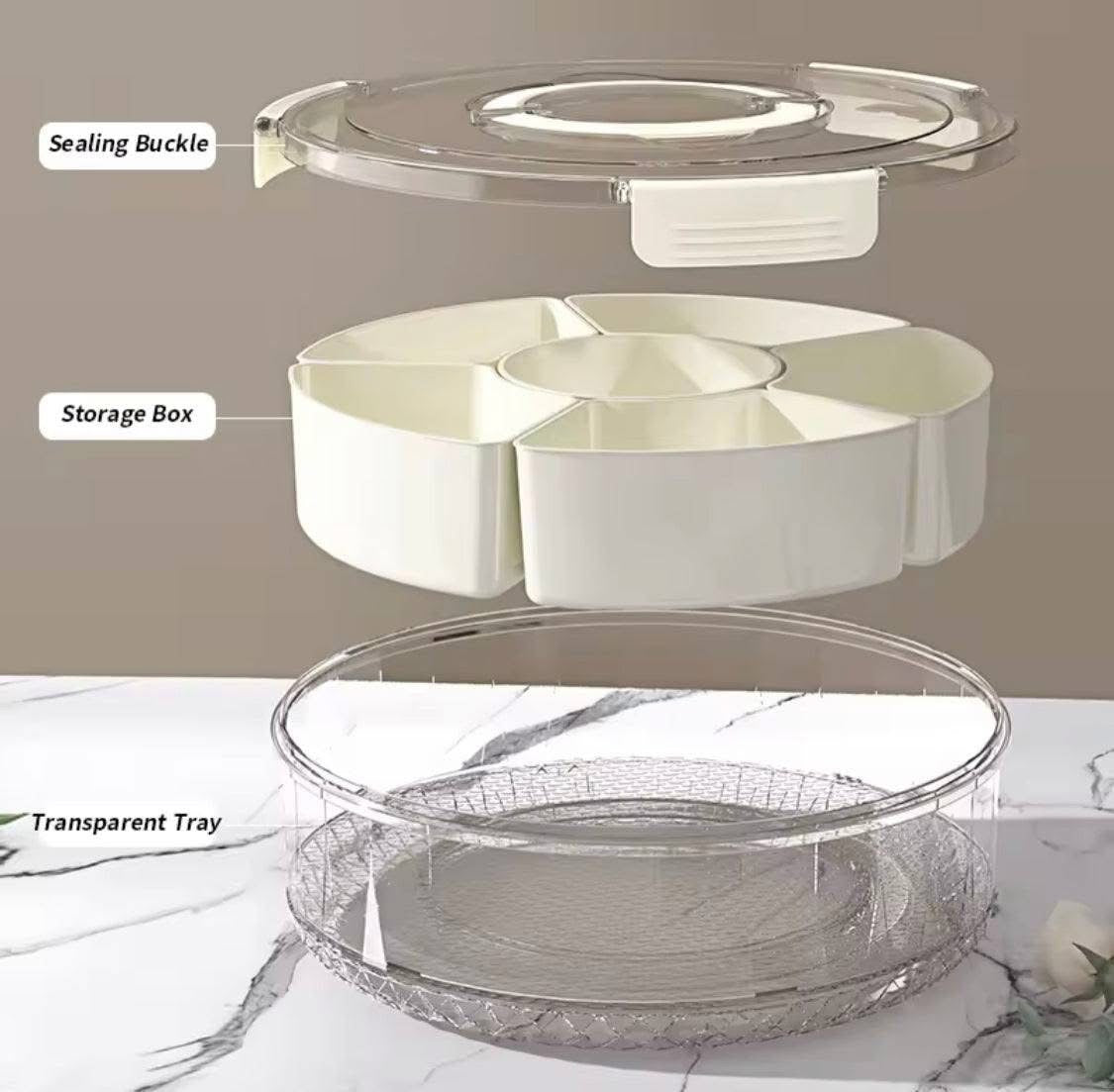 3 Layer Rotation Food Storage Box