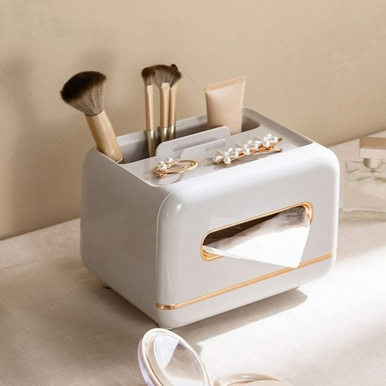 Luxury Tissue Box with Storage Holder