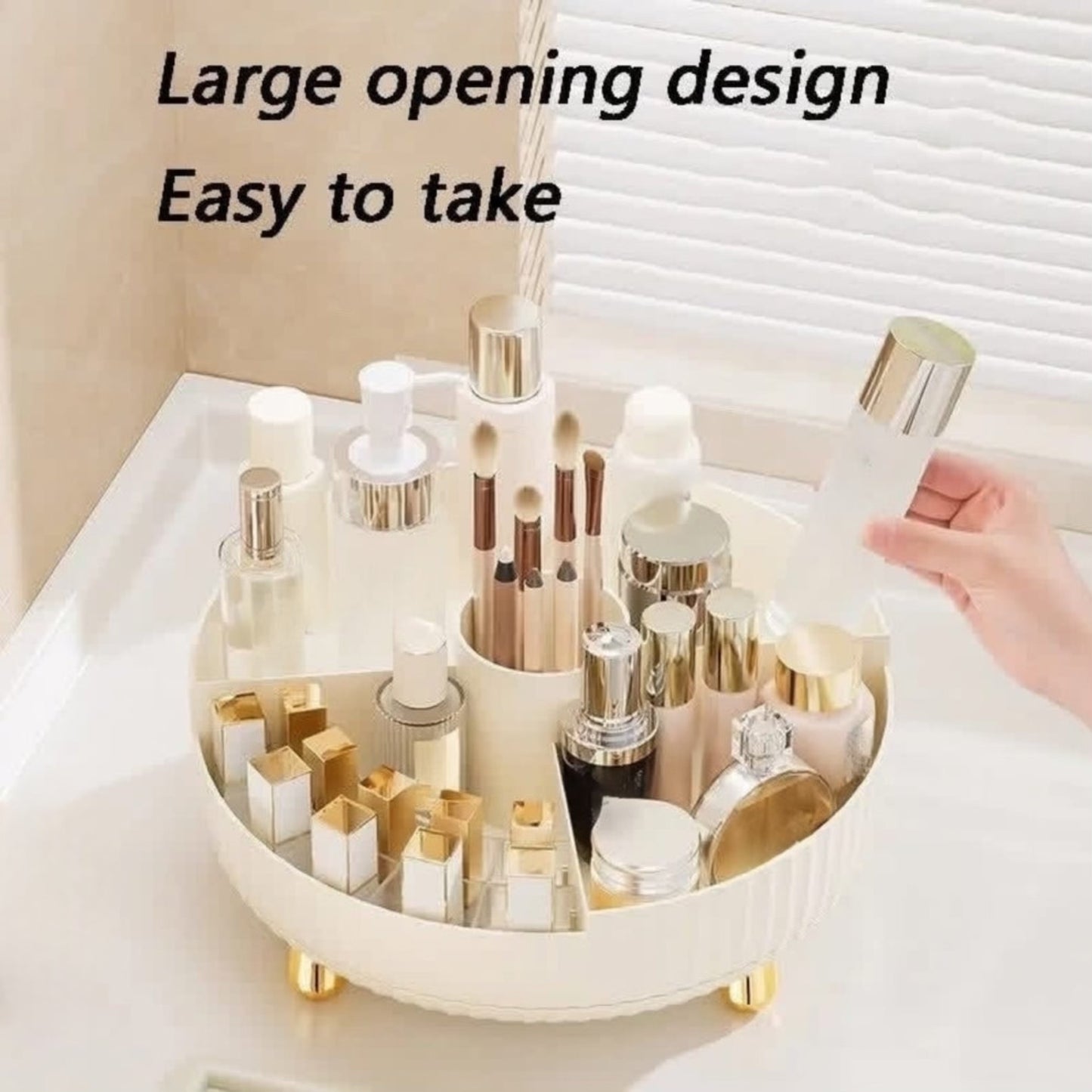 Rotating Makeup Organizer Tray