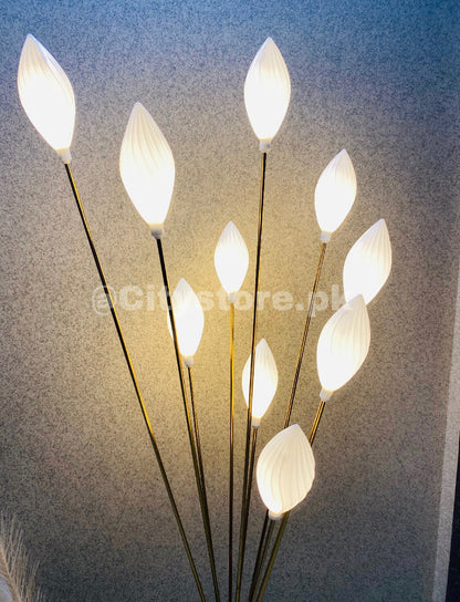 5ft Metal Leaf Corner Floor Lamp