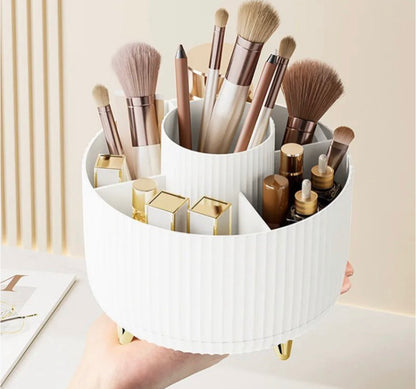 360 Rotating Makeup Brushes Holder