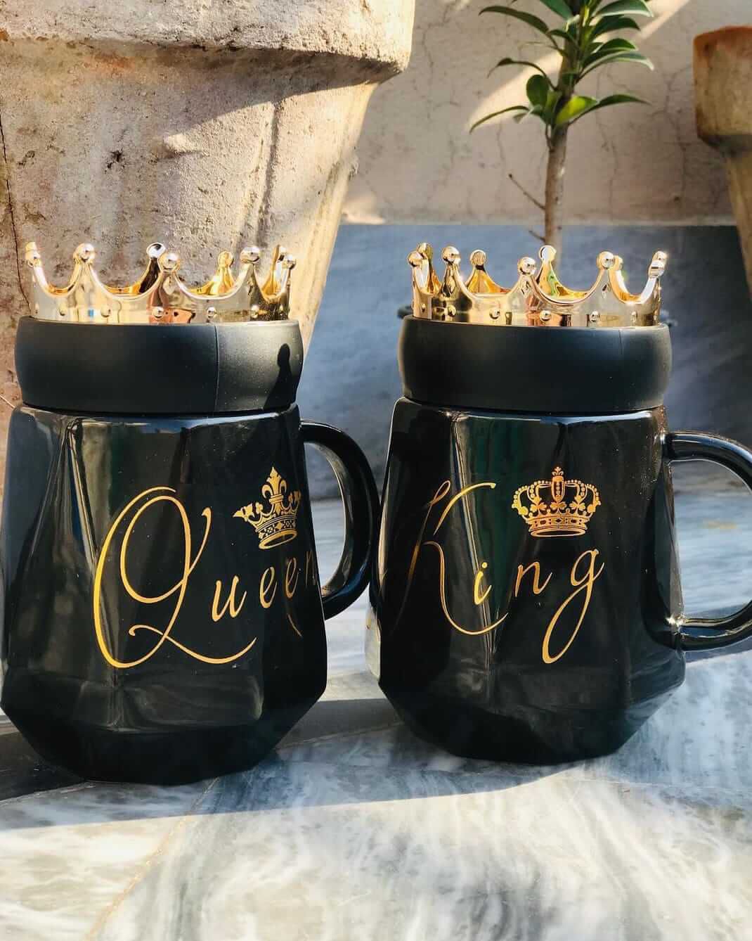 King & Queen Couple Mugs