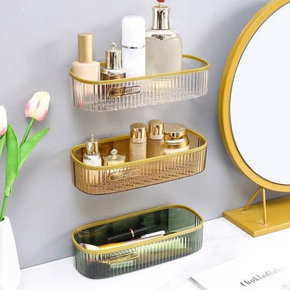 Acrylic Luxury Wall Mounted Corner Shelf Rack