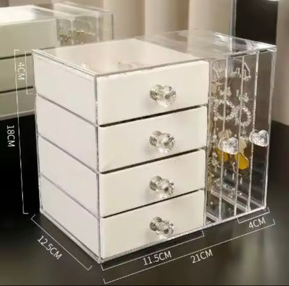 Acrylic 4 Drawers Jewellery Organizer