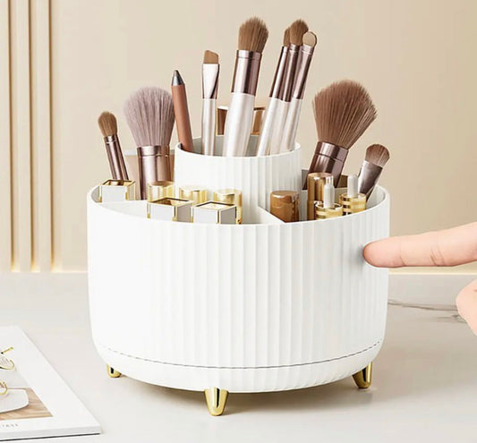 360 Rotating Makeup Brushes Holder