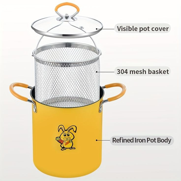 Depp Frying Stainless Steel Pot