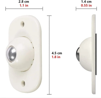 4 Pcs Self-Adhesive Rotatable Wheels