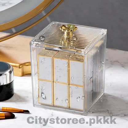 1 Pc Acrylic Cotton Storage Box