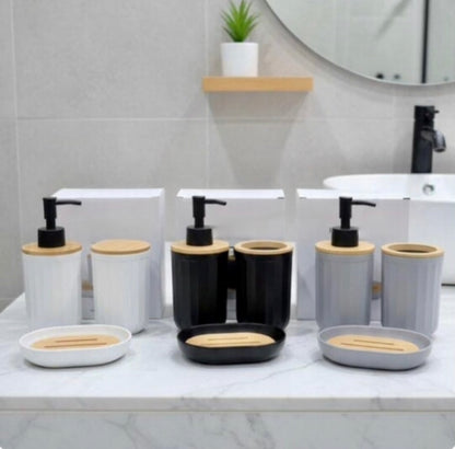 3 Pcs Round Bathroom Set