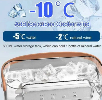 Water Mist Cooling Electric Fan with Lights