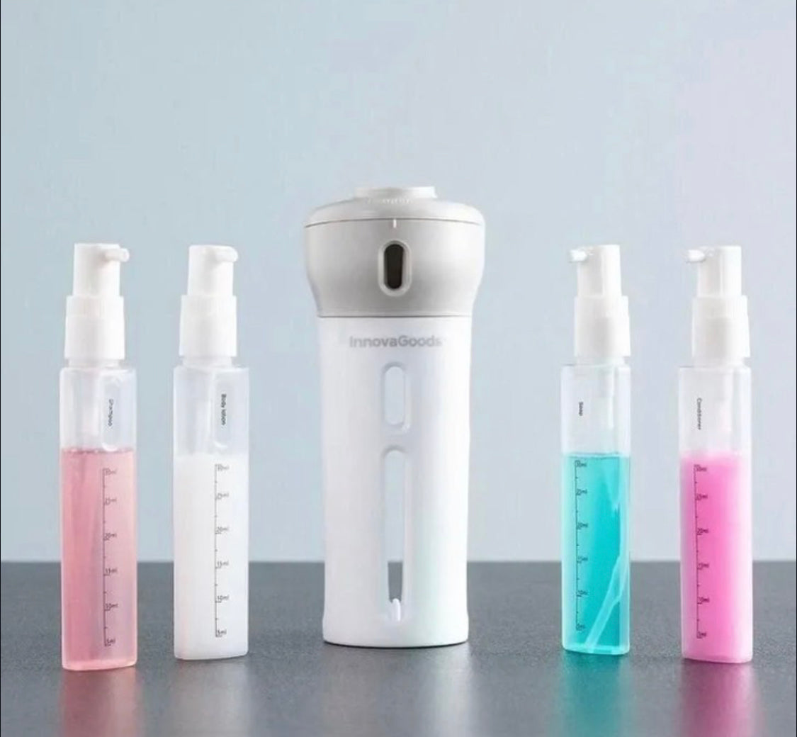 4 In 1 Travel Bottle Perfume,Shampoo,Conditioner & Lotion Liquid