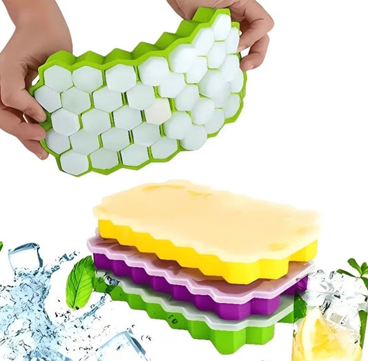 Silicone Ice Cube Tray with Lid