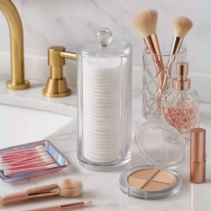 3 Pcs Acrylic Multipurpose Cotton Holder Organizer