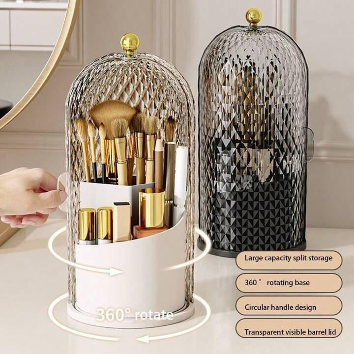 360 Rotating Brushes Holder Organizer