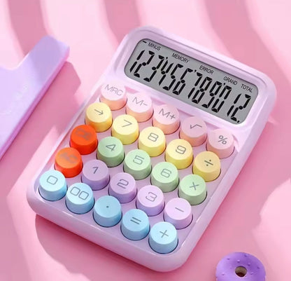 Digital Colourful Bubble Button Calculator