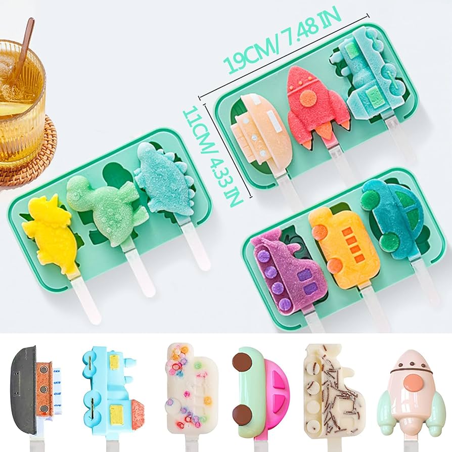 Silicone Icecream Mould for Kids (Random shapes)