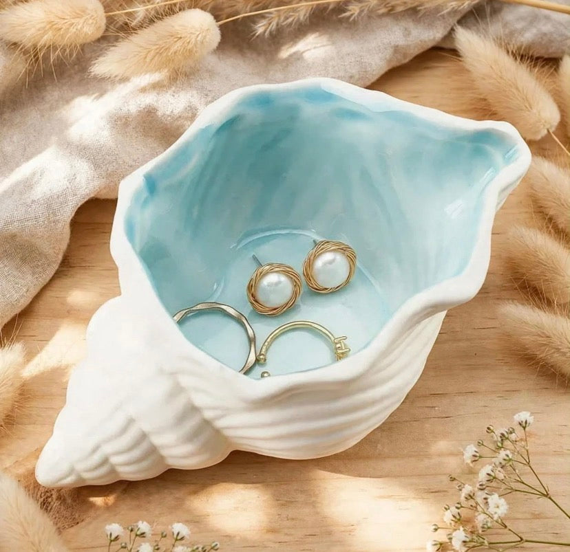 Sea Shell Ceramic Jewellery Trinket Tray