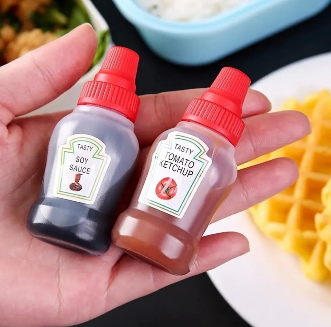 Pack of 2 Mini Ketchup Sauce Bottle