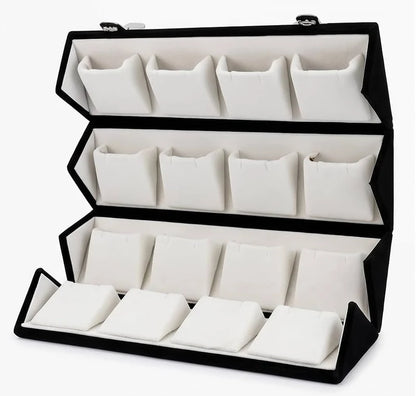 16 Slots Foldable Earrings Jewellery Organizer Box