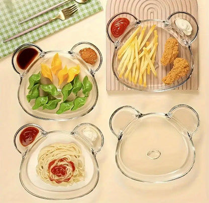 Bear Snack Plate with Sauce portion