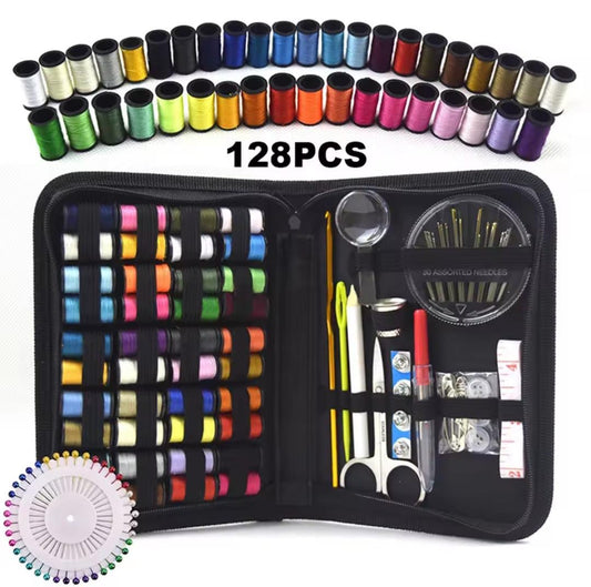 128 Pcs Sewing Kit with Bag