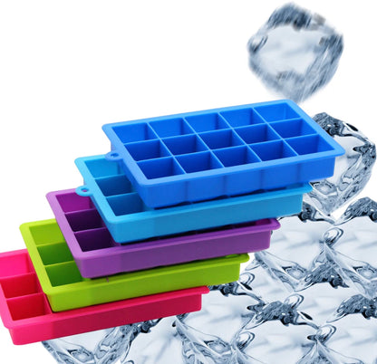 15 Grids Silicone Ice Cubes Tray Mold