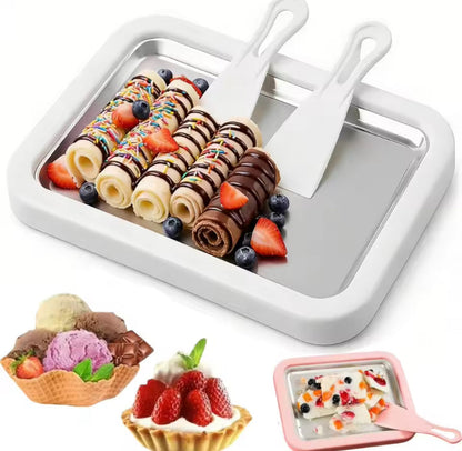 Instant Homemade Rolled Ice Cream Maker