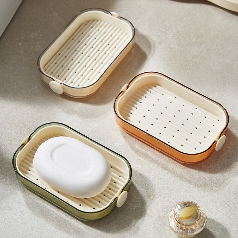 2 Layer Water Drain Soap Dish