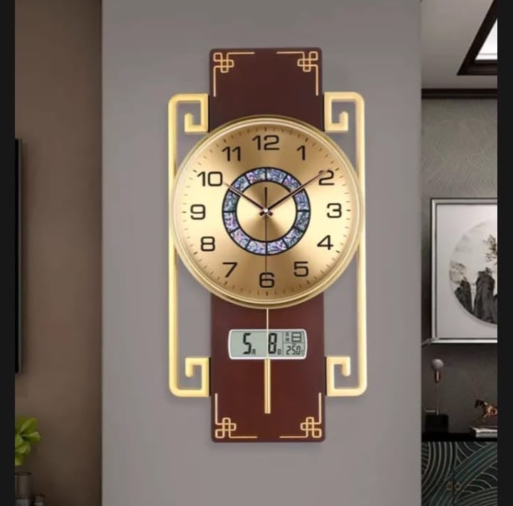 Digital Time Date Day Wall Clock for Home Decor