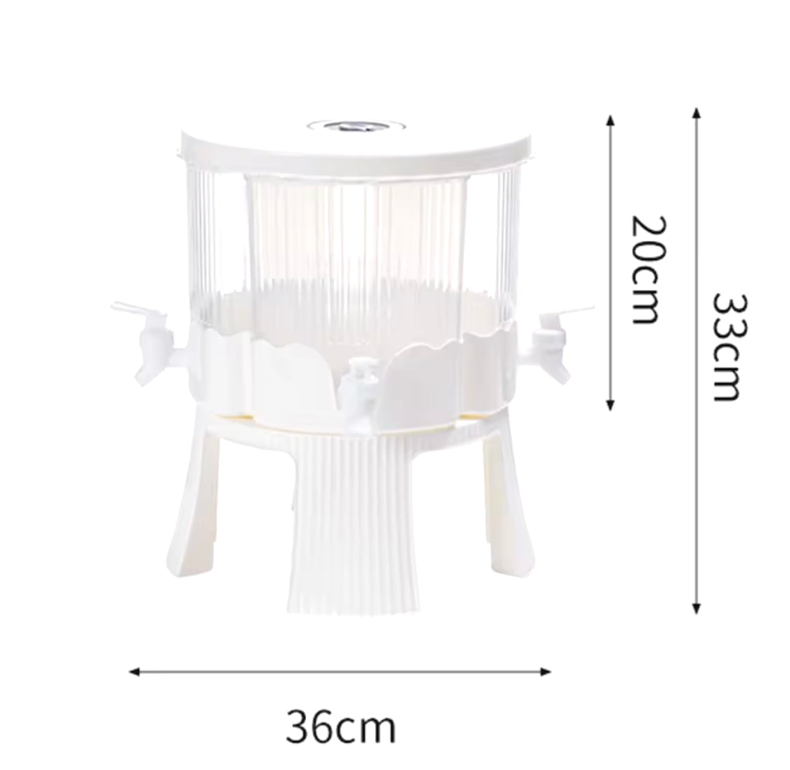 4 Compartment Rotating Juice Dispenser