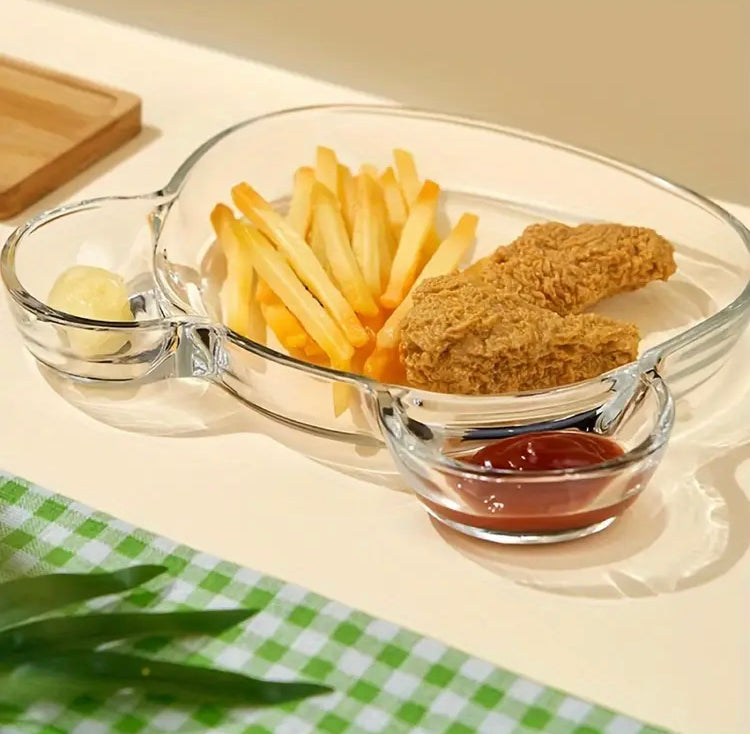 Bear Snack Plate with Sauce portion