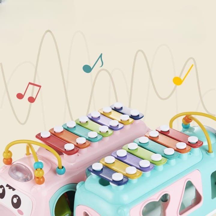 Bus Xylophone Music Instrument Kids Toy