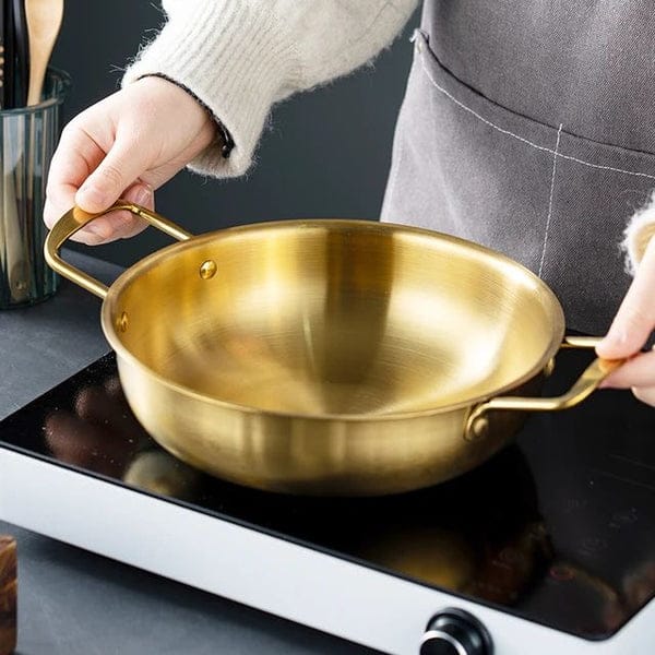 Stainless Steel Pan With Handles Noodles Bowl
