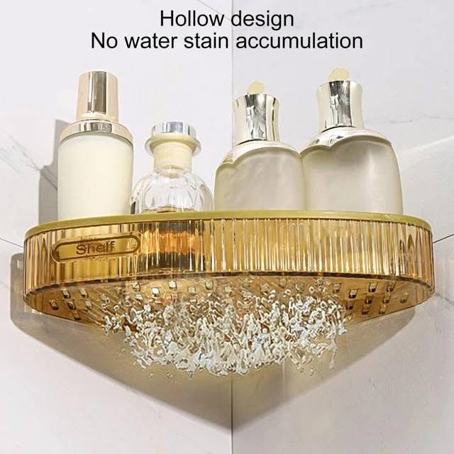 Acrylic Luxury Wall Mounted Corner Shelf Rack