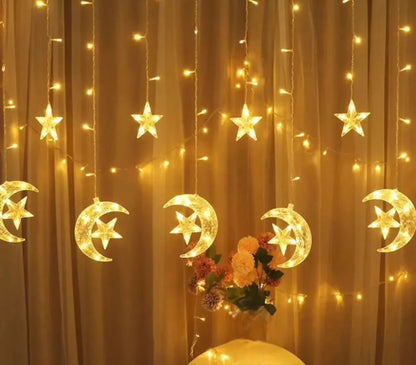 Star and Moon Fairylights for Home Decor
