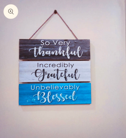 Blessing quotation 3 Steps Wall hanging for Wall Decoration