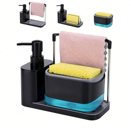3 in 1 Sink Soap Dispenser Organizer