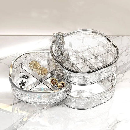3 Layer Acrylic Rotating Jewellery Box