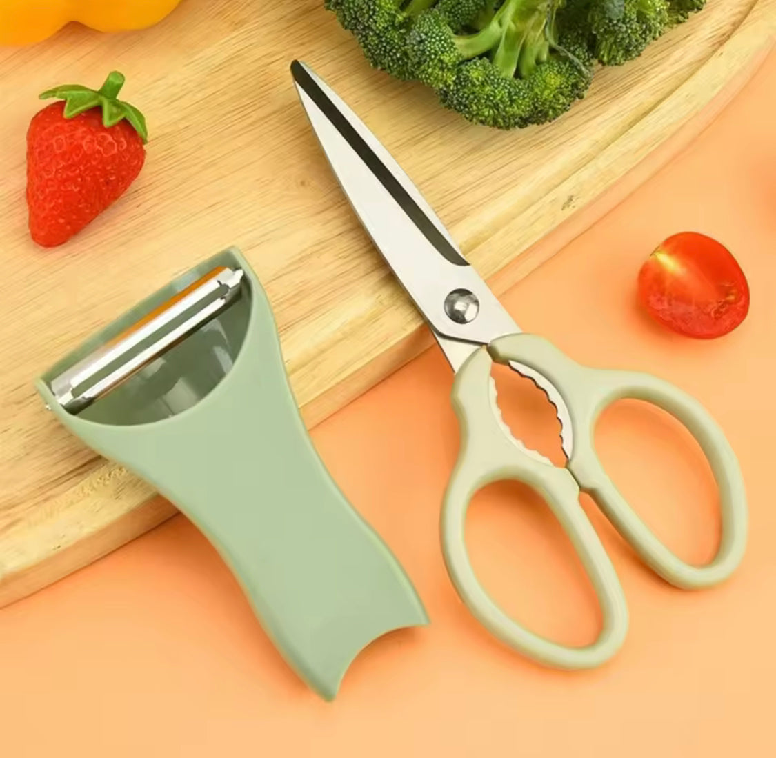 2 in 1 Peeler and Scissor Set