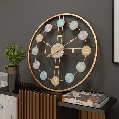 20 Inches Large Metal Wall Clock for Home Decor