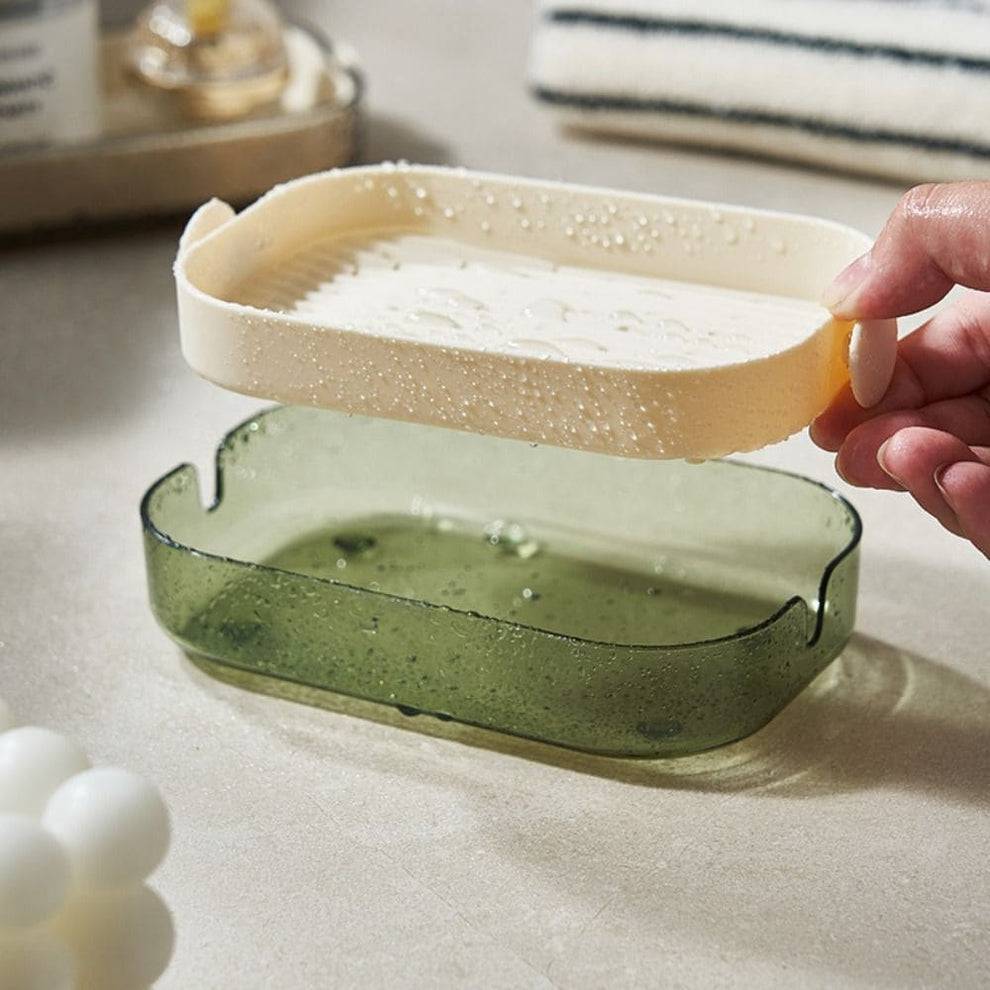 2 Layer Water Drain Soap Dish