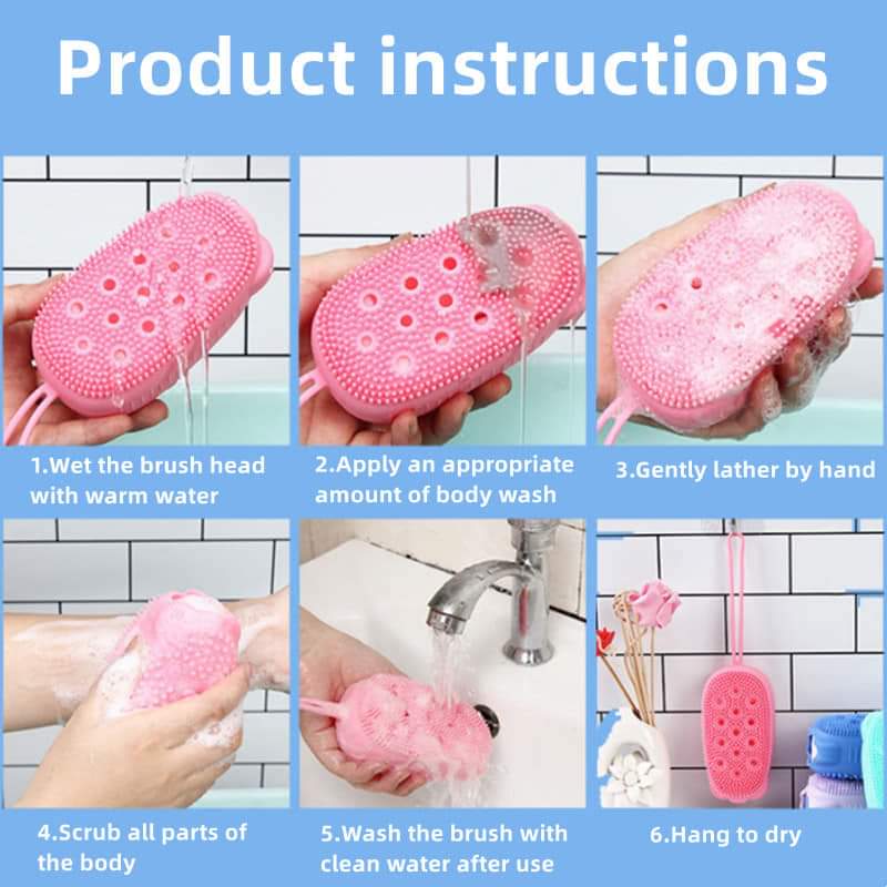 Silicone Exfoliating Bath Brush