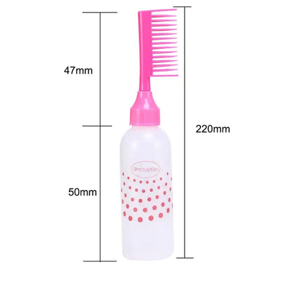 Hair Dye Applicator Bottle with Comb